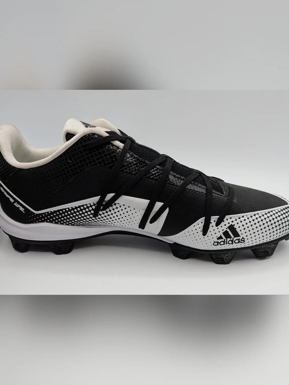 Adidas Adizero Afterburner 7 MD Baseball ⚾ Cleats in black and white  -  Sz 12